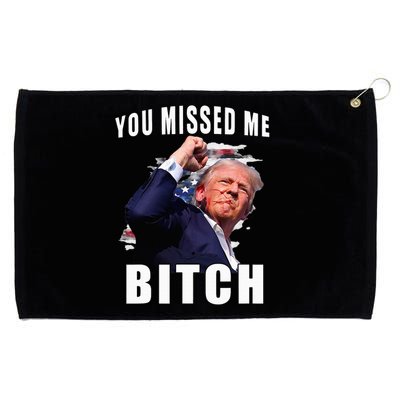 You Missed Bitch Trump Shot Shooting Trump Grommeted Golf Towel