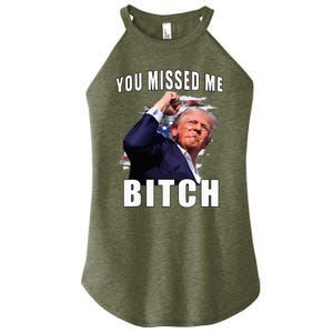 You Missed Bitch Trump Shot Shooting Trump Women's Perfect Tri Rocker Tank