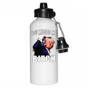 You Missed Bitch Trump Shot Shooting Trump Aluminum Water Bottle