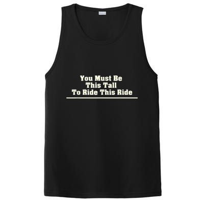 You Must Be This Tall To Ride This Ride Funny Tall PosiCharge Competitor Tank