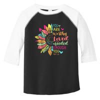 You Matter Be Kind Flower Self Care Tal Health Awareness Toddler Fine Jersey T-Shirt