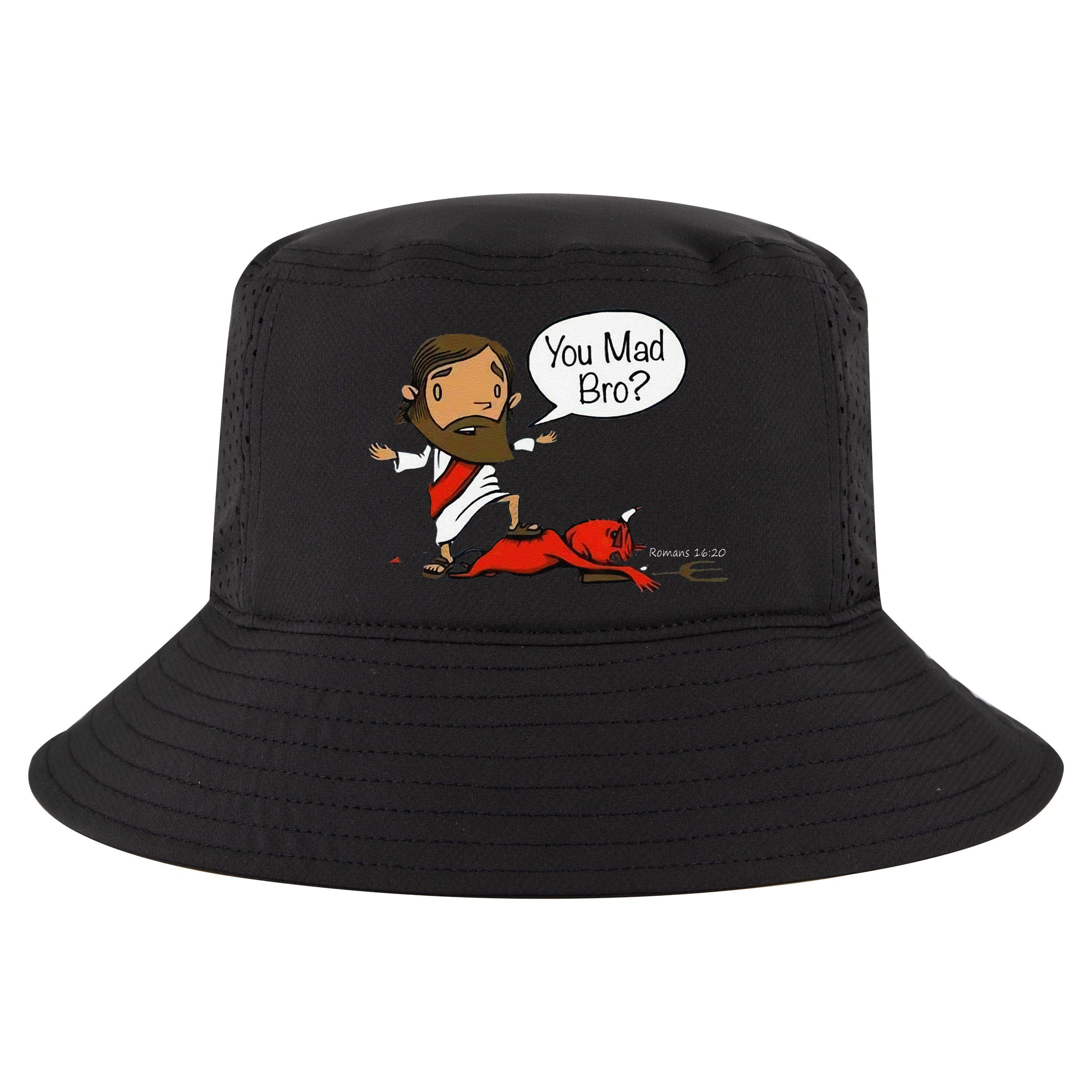You Mad Bro Funny Jesus Cool Comfort Performance Bucket Hat