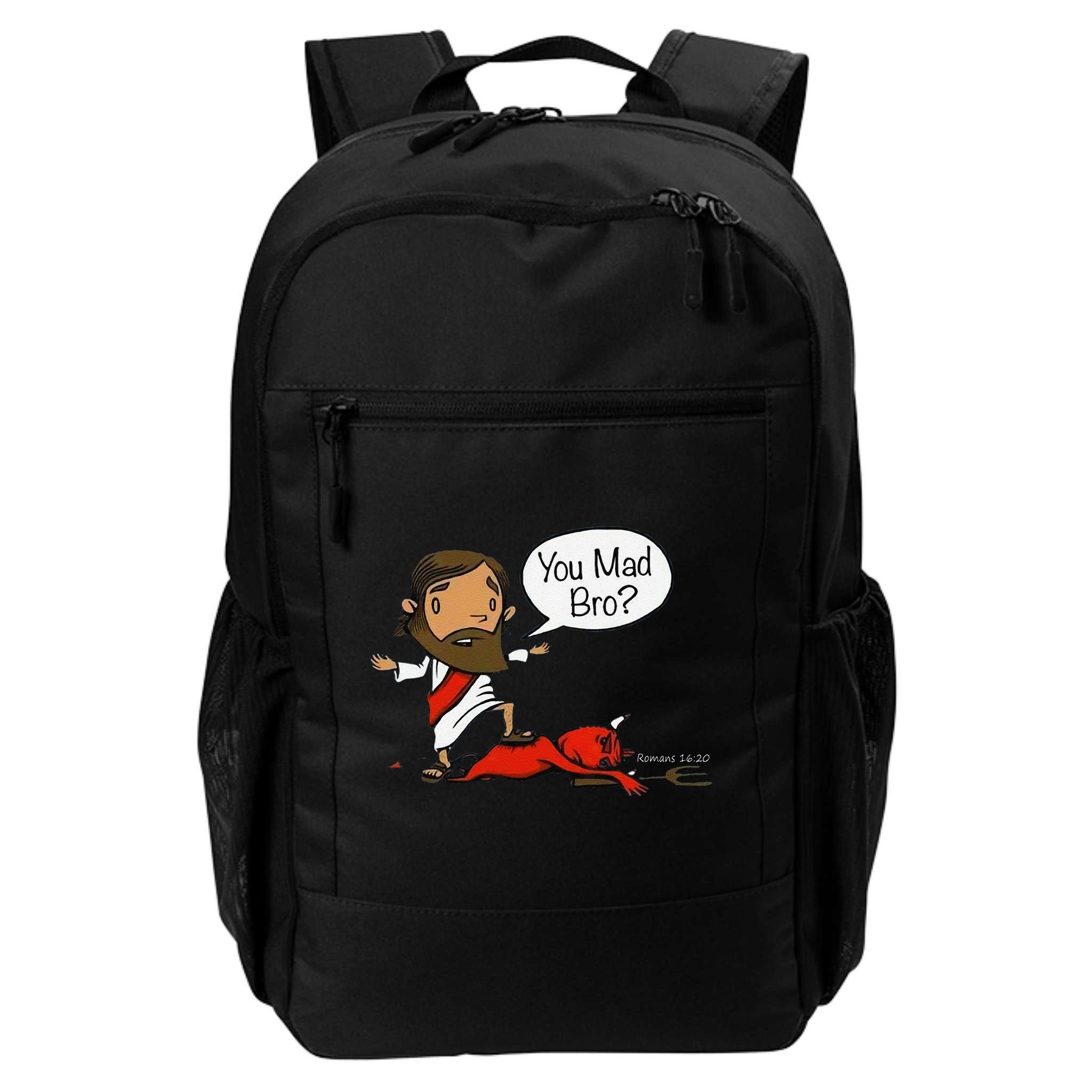 You Mad Bro Funny Jesus Backpack