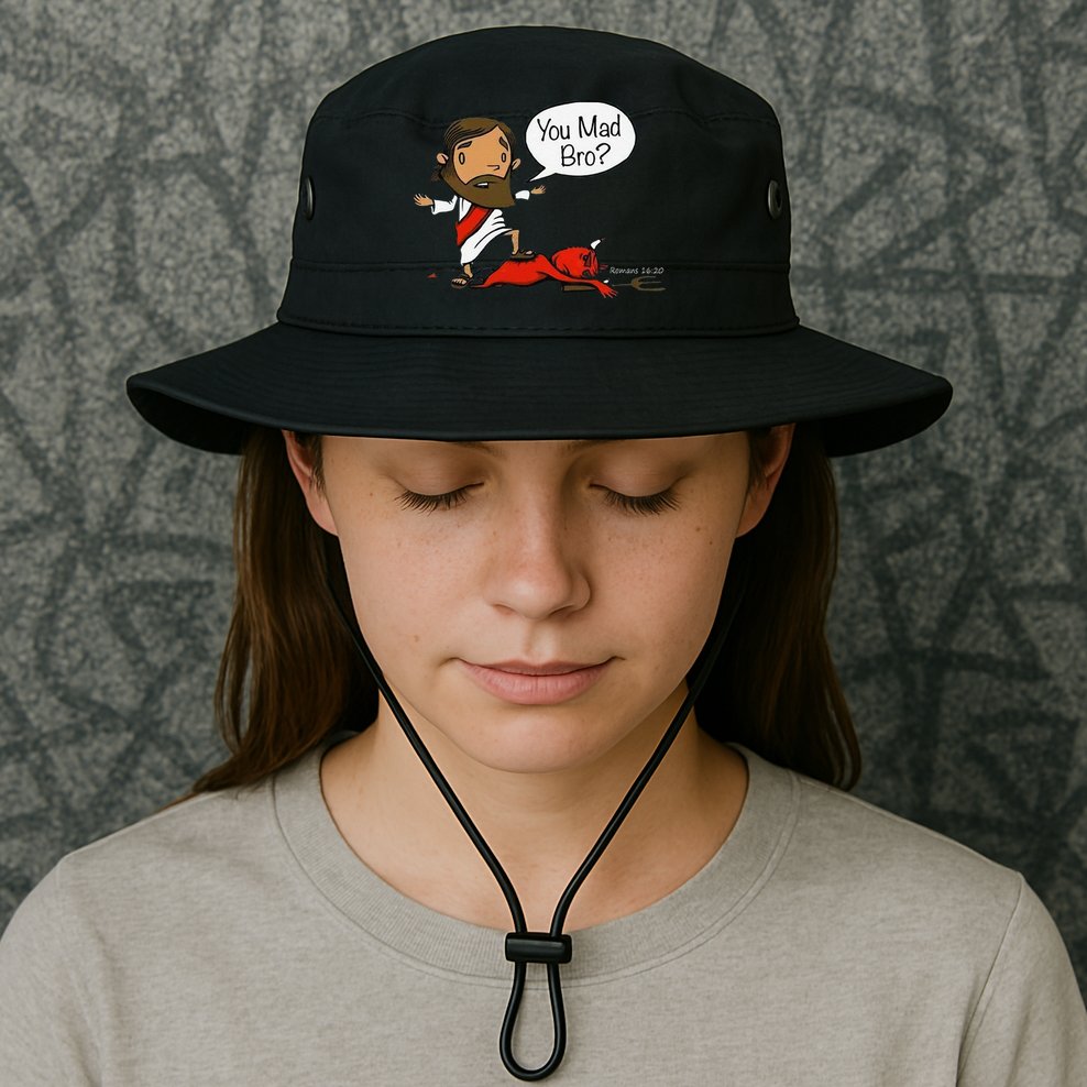 You Mad Bro Funny Jesus Bucket Hat