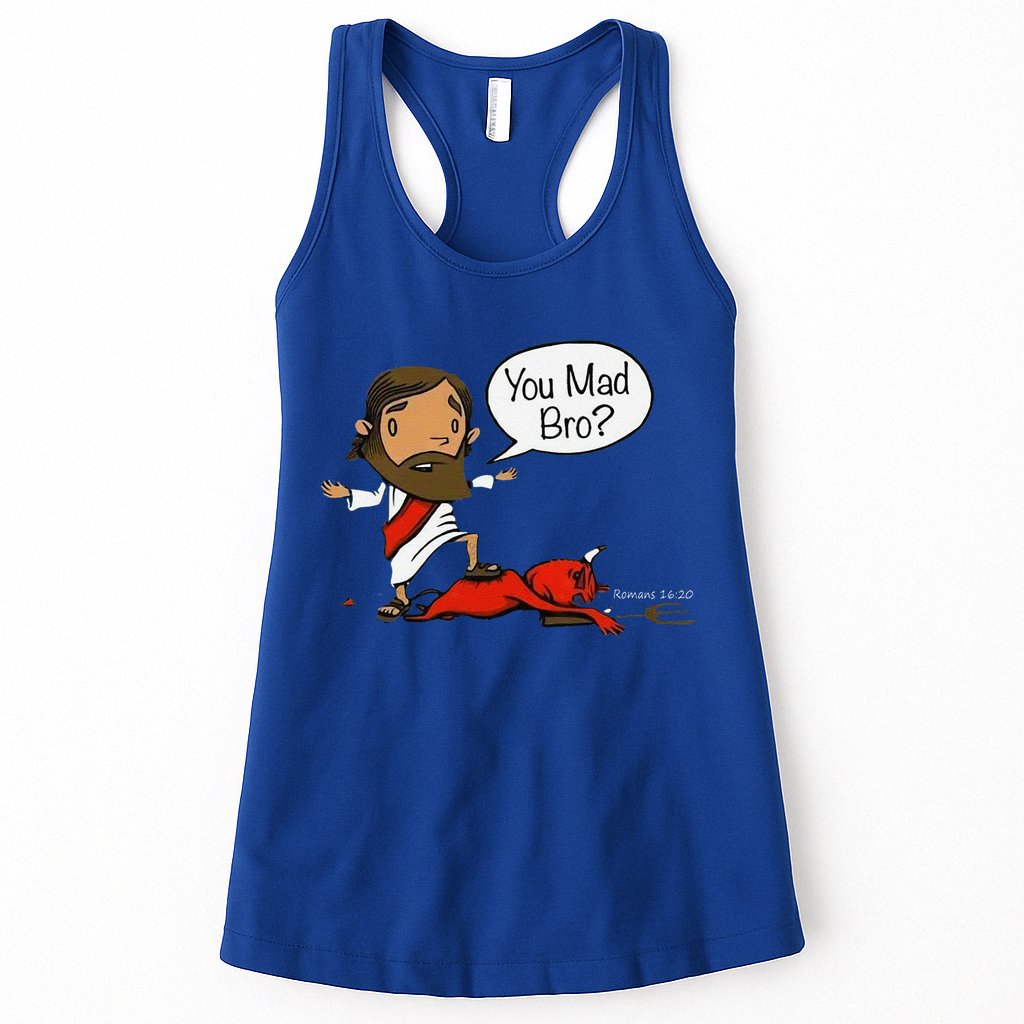 You Mad Bro Funny Jesus Womens Tank Top