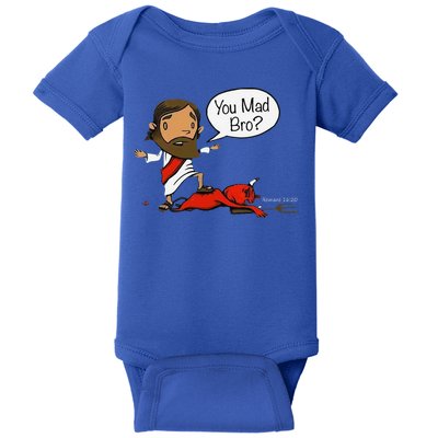 You Mad Bro Funny Jesus Baby Bodysuit
