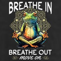 Yoga Meditation Breathe In Breathe Out Move On Cool Comfort Performance Bucket Hat