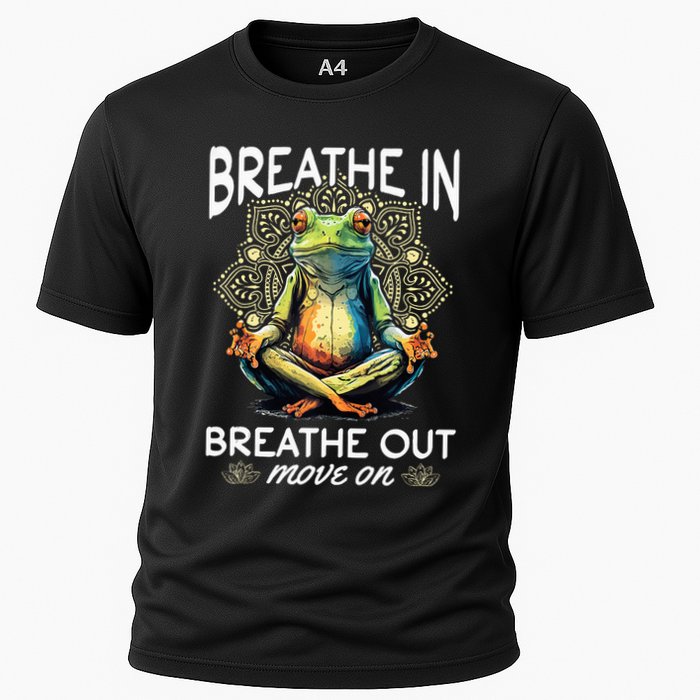 Yoga Meditation Breathe In Breathe Out Move On Cooling Performance Crew T-Shirt