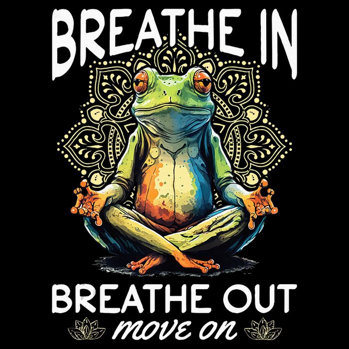 Yoga Meditation Breathe In Breathe Out Move On Cooling Performance Crew T-Shirt