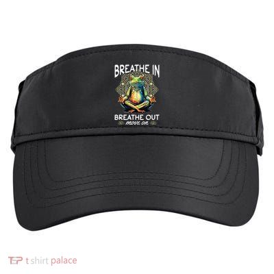 Yoga Meditation Breathe In Breathe Out Move On Adult Drive Performance Visor