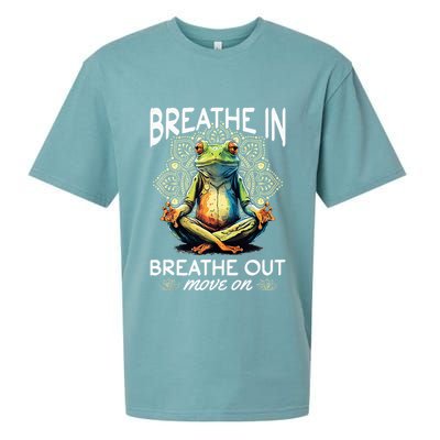 Yoga Meditation Breathe In Breathe Out Move On Sueded Cloud Jersey T-Shirt