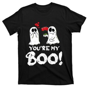 Youre My Boo Lazy Halloween Costume Funny Ghost Couple T-Shirt