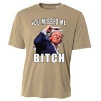 You Missed Bitch Trump Shot Shooting Trump Cooling Performance Crew T-Shirt