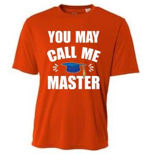 You May Call Me Master University College Graduation Premium Cooling Performance Crew T-Shirt