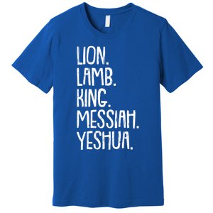 Yeshua Messiah Christmas Xmas Holiday Religious Christian Gift Premium T-Shirt