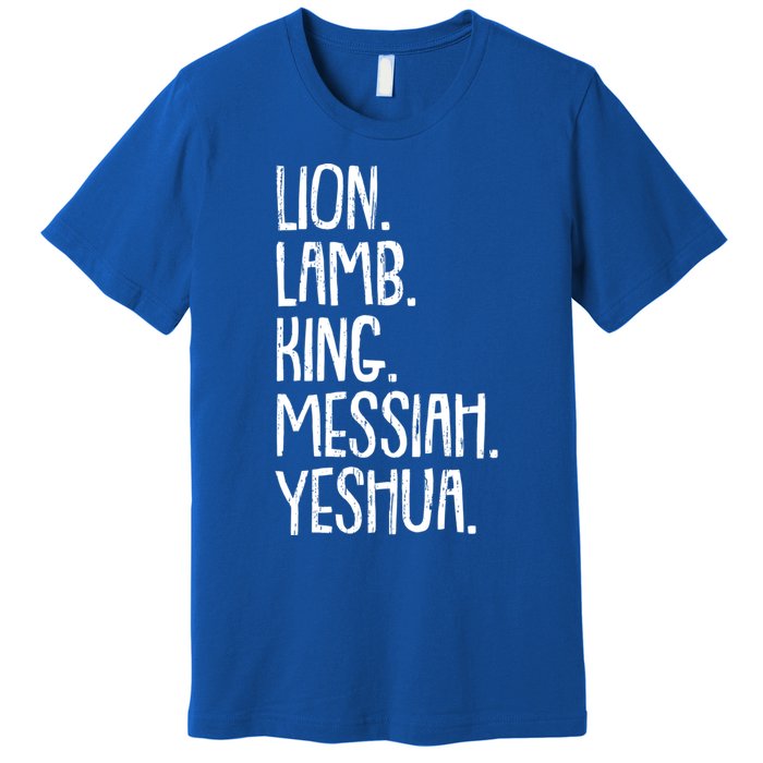 Yeshua Messiah Christmas Xmas Holiday Religious Christian Gift Premium T-Shirt