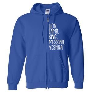 Yeshua Messiah Christmas Xmas Holiday Religious Christian Gift Full Zip Hoodie