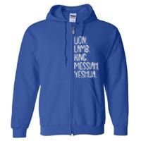 Yeshua Messiah Christmas Xmas Holiday Religious Christian Gift Full Zip Hoodie