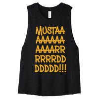 Yellow Mustard Cool Funny Meme Hip Hop Music Graphic Women's Racerback Cropped Tank