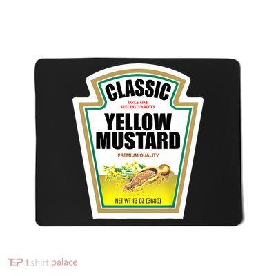 Yellow Mustard Condiment Group Halloween Costume Mousepad