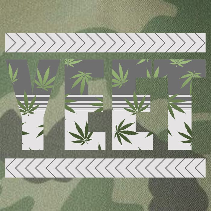 Yeet Meme Cannabis Leaf Pattern Legacy Tie Dye Trucker Hat