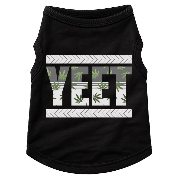 Yeet Meme Cannabis Leaf Pattern Doggie Tank