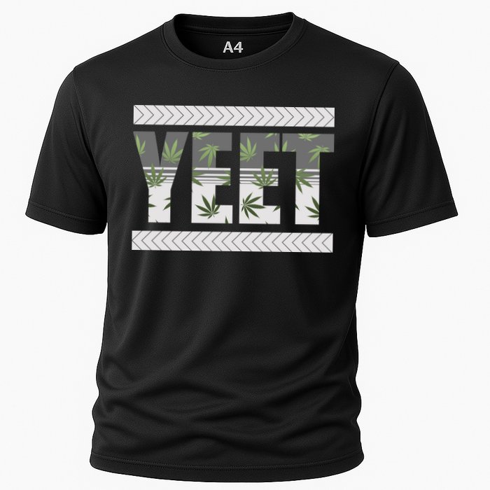 Yeet Meme Cannabis Leaf Pattern Performance Shirt