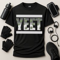 Yeet Meme Cannabis Leaf Pattern Performance Shirt