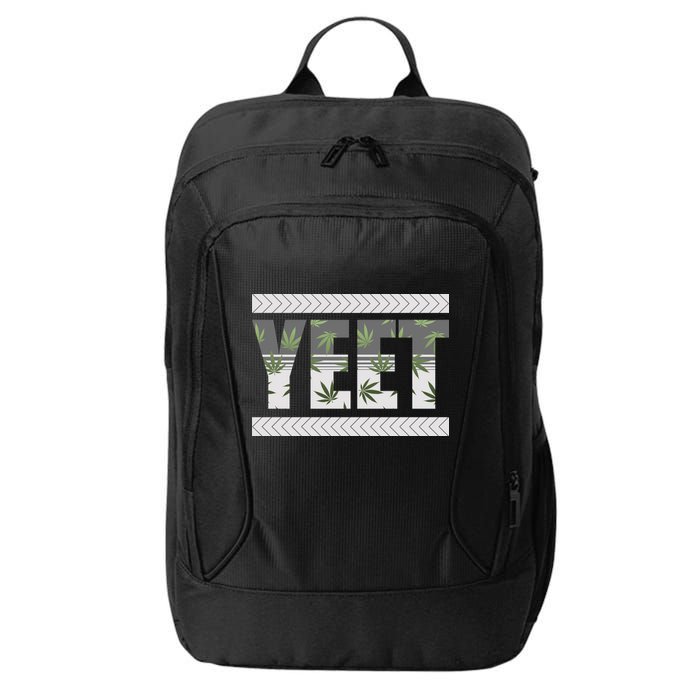 Yeet Meme Cannabis Leaf Pattern City Backpack