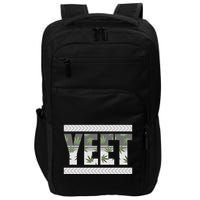 Yeet Meme Cannabis Leaf Pattern Impact Tech Backpack