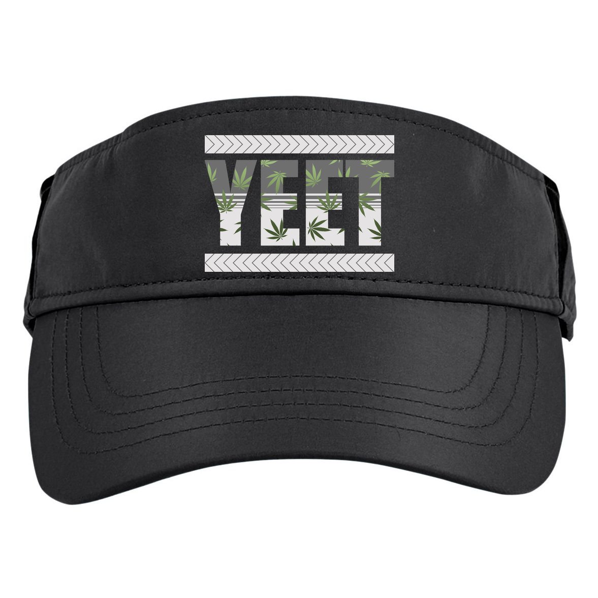 Yeet Meme Cannabis Leaf Pattern Adult Drive Performance Visor