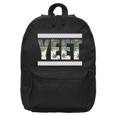 Yeet Meme Cannabis Leaf Pattern 16 in Basic Backpack