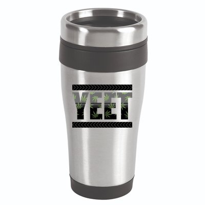 Yeet Meme Cannabis Leaf Pattern 16oz Travel Tumbler