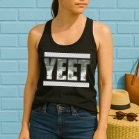 Yeet Meme Cannabis Leaf Pattern Womens Tank Top