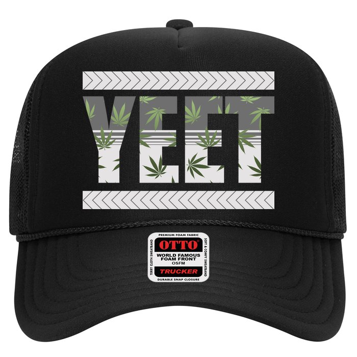 Yeet Meme Cannabis Leaf Pattern Hat