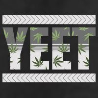 Yeet Meme Cannabis Leaf Pattern Hat