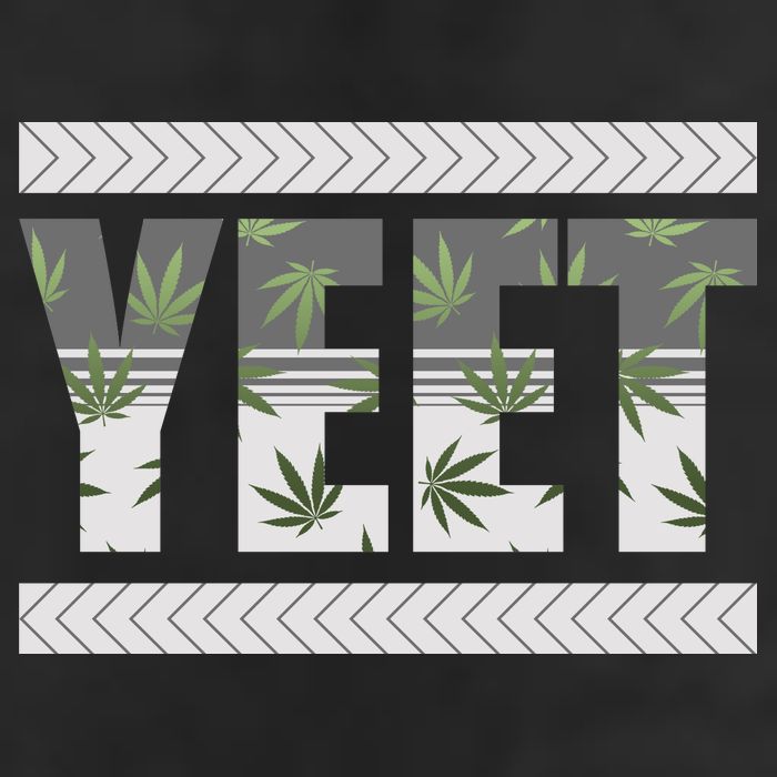 Yeet Meme Cannabis Leaf Pattern Hat