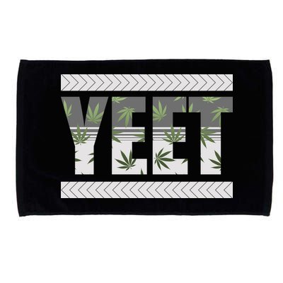 Yeet Meme Cannabis Leaf Pattern Microfiber Hand Towel