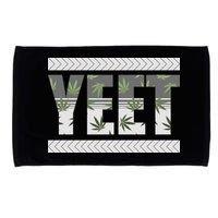 Yeet Meme Cannabis Leaf Pattern Microfiber Hand Towel