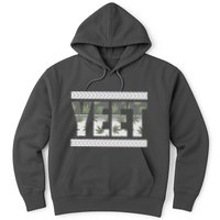 Yeet Meme Cannabis Leaf Pattern Hoodie