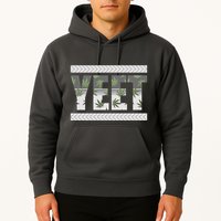 Yeet Meme Cannabis Leaf Pattern Hoodie