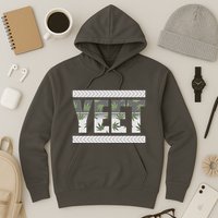 Yeet Meme Cannabis Leaf Pattern Hoodie