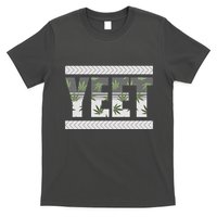 Yeet Meme Cannabis Leaf Pattern T-Shirt