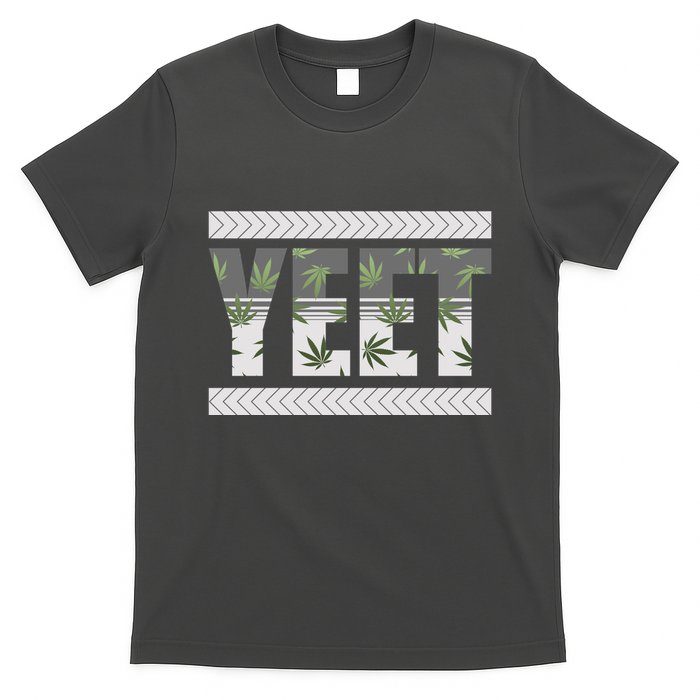 Yeet Meme Cannabis Leaf Pattern T-Shirt