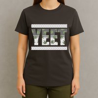Yeet Meme Cannabis Leaf Pattern T-Shirt