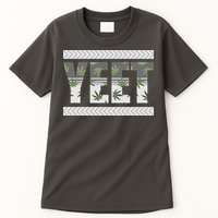 Yeet Meme Cannabis Leaf Pattern Tall T-Shirt
