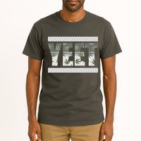 Yeet Meme Cannabis Leaf Pattern Tall T-Shirt