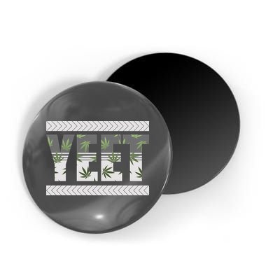 Yeet Meme Cannabis Leaf Pattern Magnet