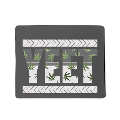 Yeet Meme Cannabis Leaf Pattern Mousepad