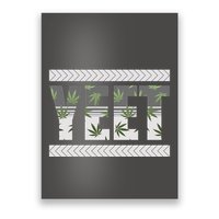 Yeet Meme Cannabis Leaf Pattern Poster